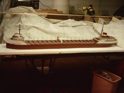 THE MODEL IS FIVE FEET LONG MADE FROM SCRATCH