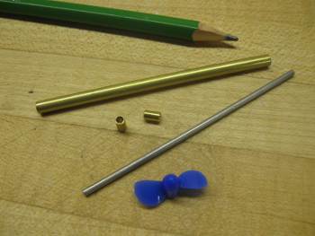 Assembling the Model Boat Propeller Shaft