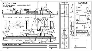 ga pt boat model boat plans sheet 2 with deck house layout and 