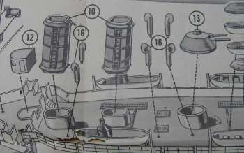 pyro uss maine model instructions - funnel details