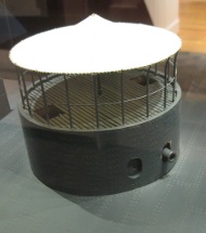 picture of uss monitor turret from a model