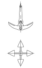 anchor as it appears on the uss monitor plans