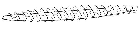 model boat hull frame for egg-crate method