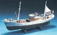 Lindberg North Sea Fishing Trawler plastic kit. Picture courtesy of J. Lloyd International.