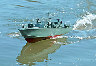 pt boat model at scale speed