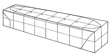 wooden block with stations marked