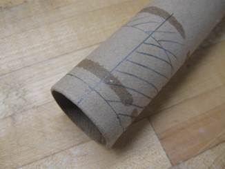 marking the paper tube