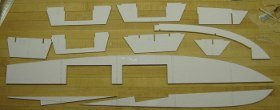balsa pieces for the pt 109 hull