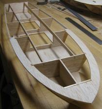 transom, deck and shear stringer detail