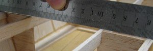 sanding the shear line of pt boat hull