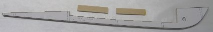 keel and parts for making a propeller shaft tunnel in balsa rc boat hull