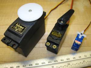 quarter-scale, standard and mini rc servos