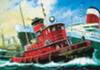 Revell Harbour Tug Boat box art.