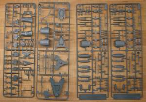 typical sprue of the hobby boss 1/350 uss arizona