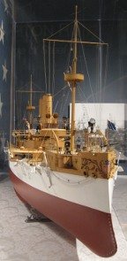 uss maine builder's model at the hampton roads naval museum photo, 