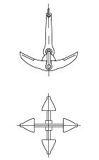 anchor as it appears on the uss monitor plans